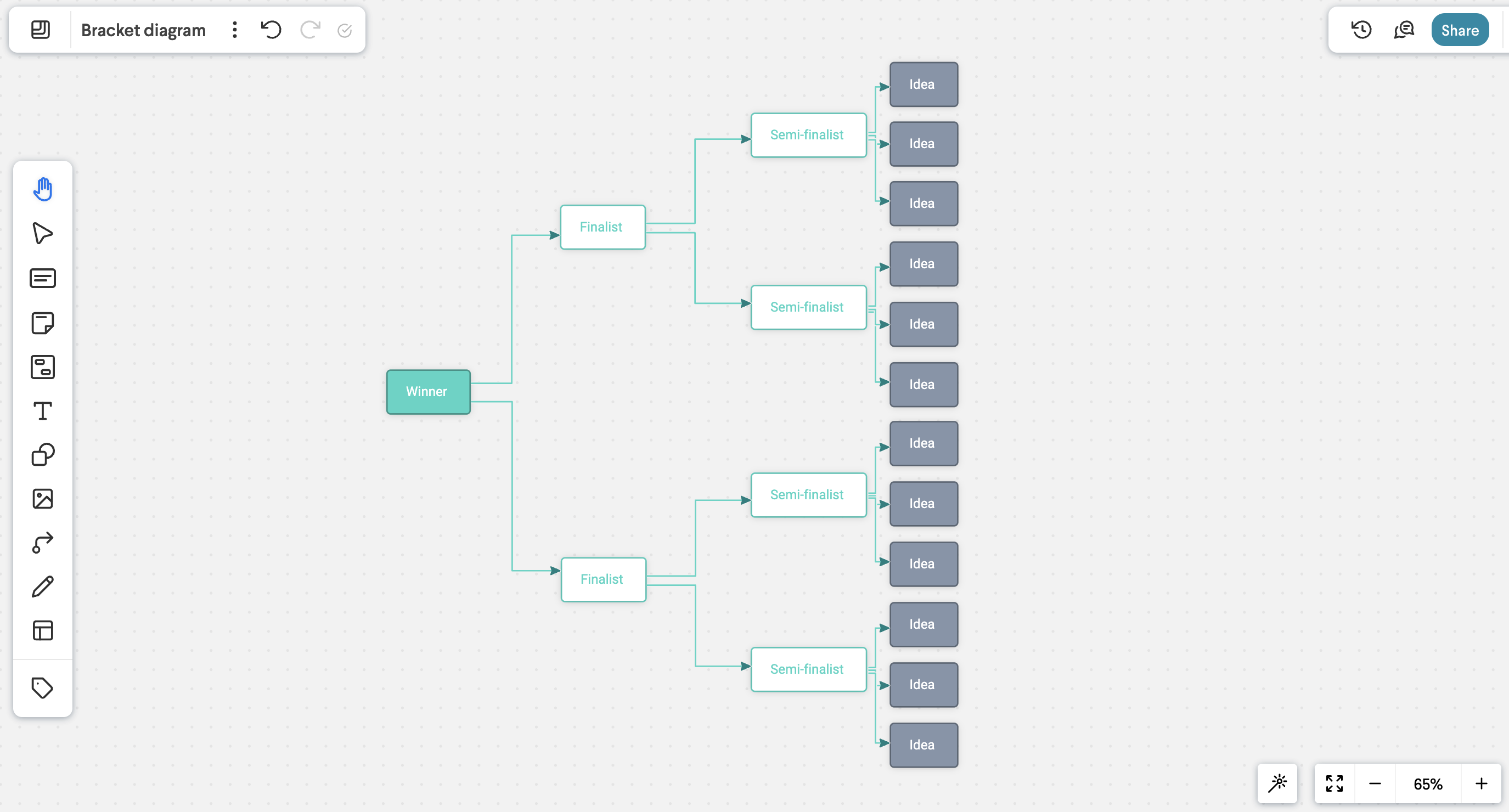 bracket template